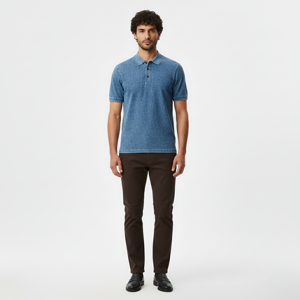 Polo de manga corta para hombre