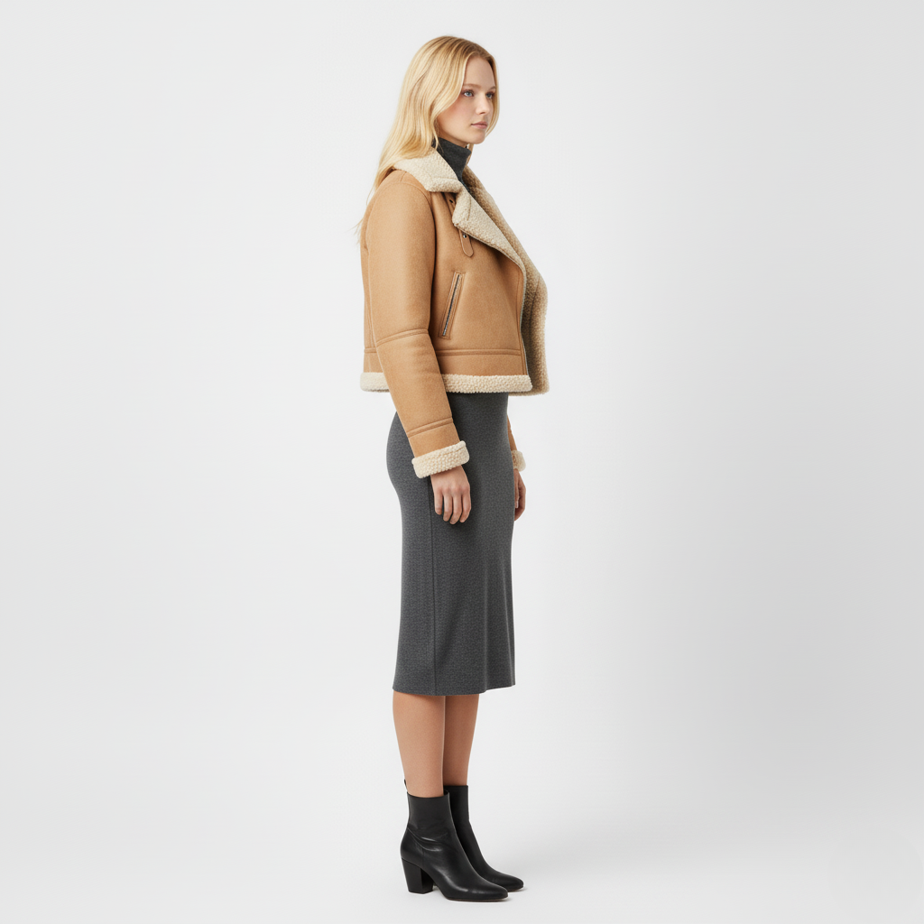 Chaqueta aviador con borreguito