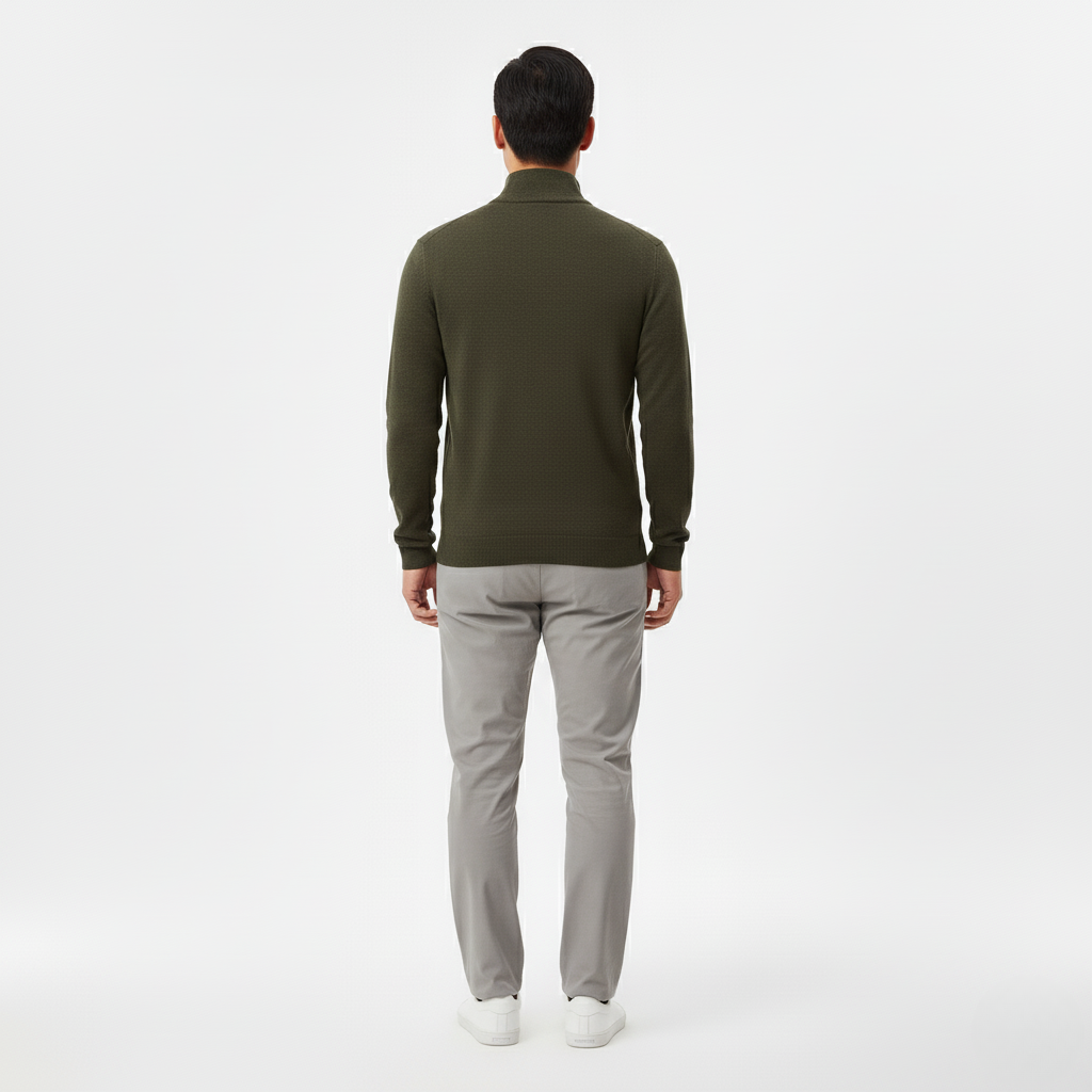 Jersey de media cremallera tipo pulóver