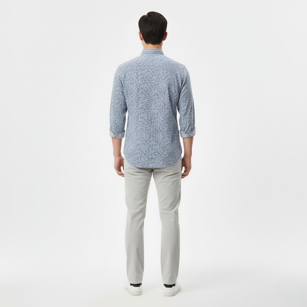 Camisa de botones de manga larga