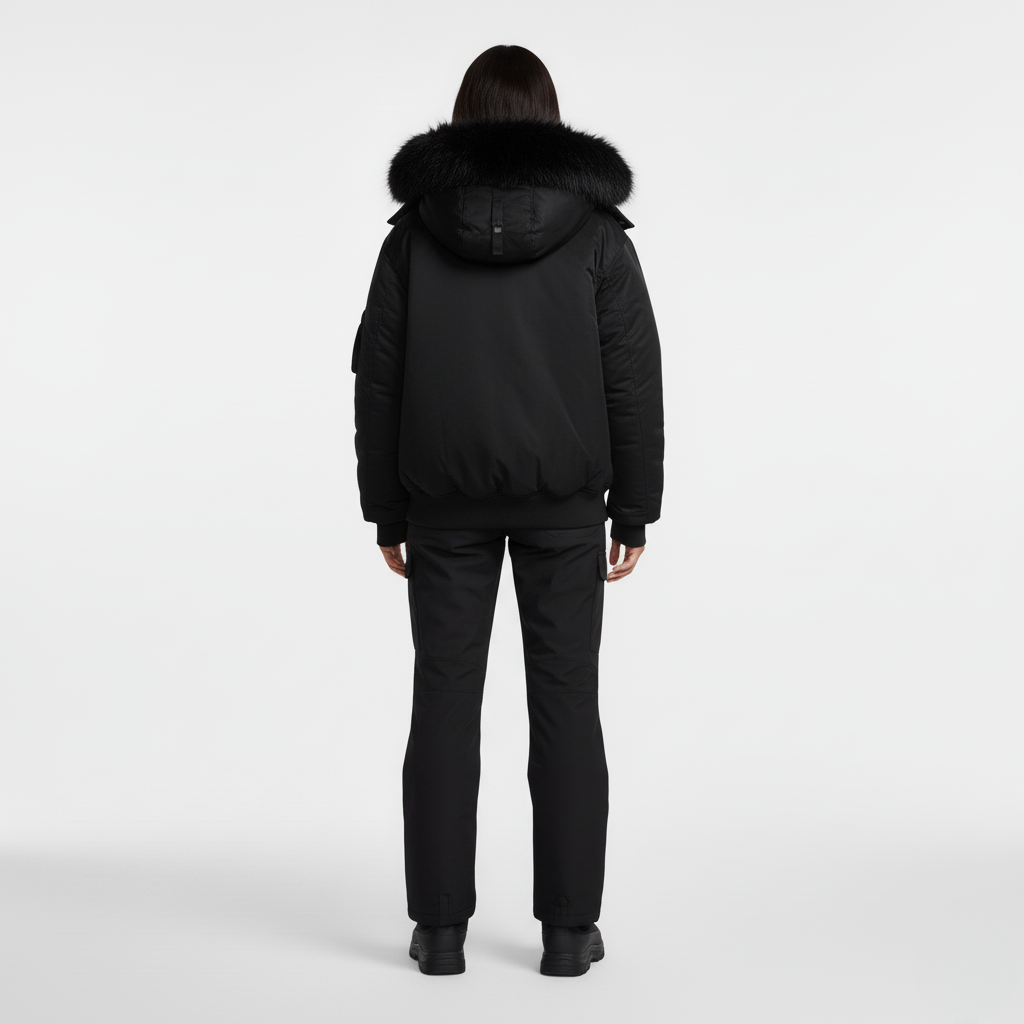 Parka aislante con capucha